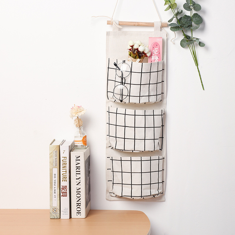 1PC Drei Taschen Hängen Wand L – Linen Bag Bulk Bewertung und Preis