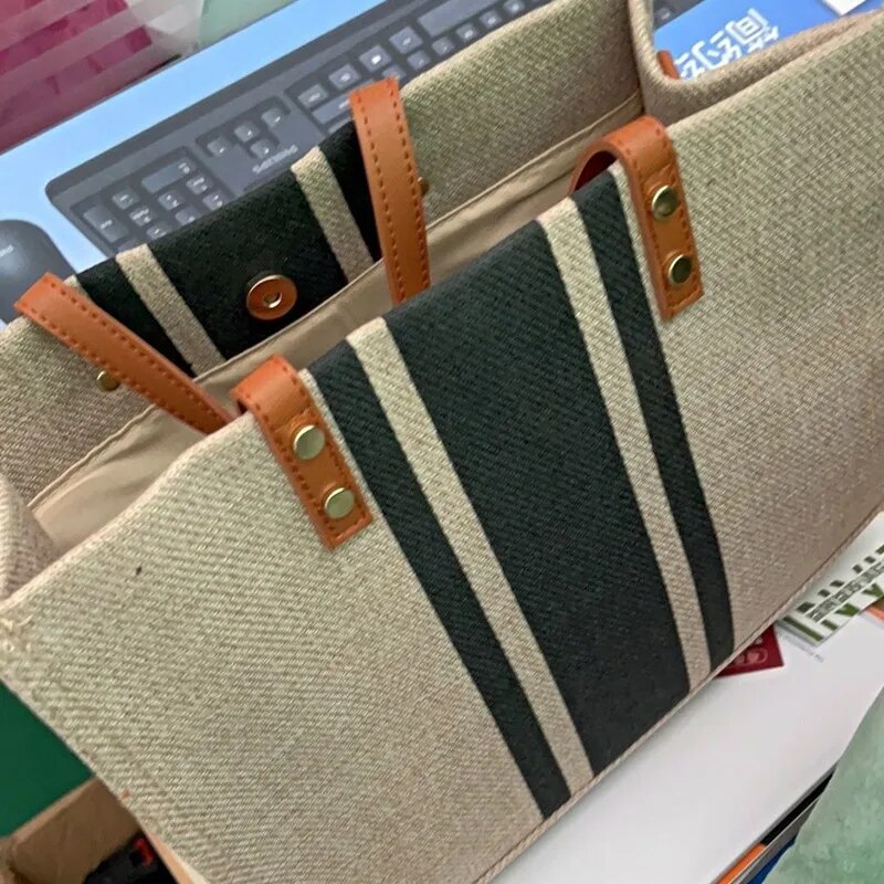 Lässige Leinwand Streifen must – Linen Bag Bulk Bewertung und Preis